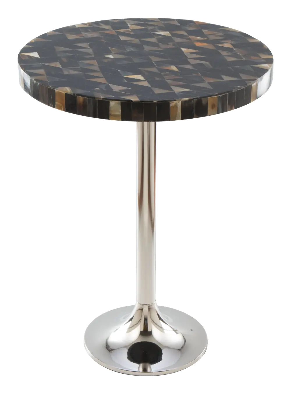 Earth Tones Round Side Table - Cluster-1