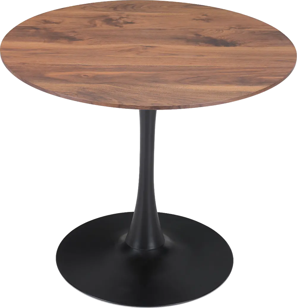 Brown and Black Round Dining Room Table - Opus-1