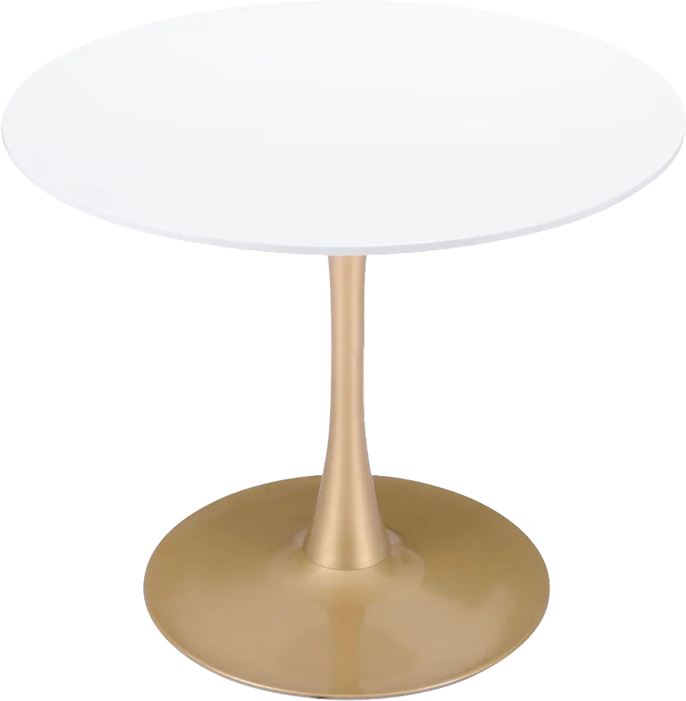 Round White Dining Table - Opus-1