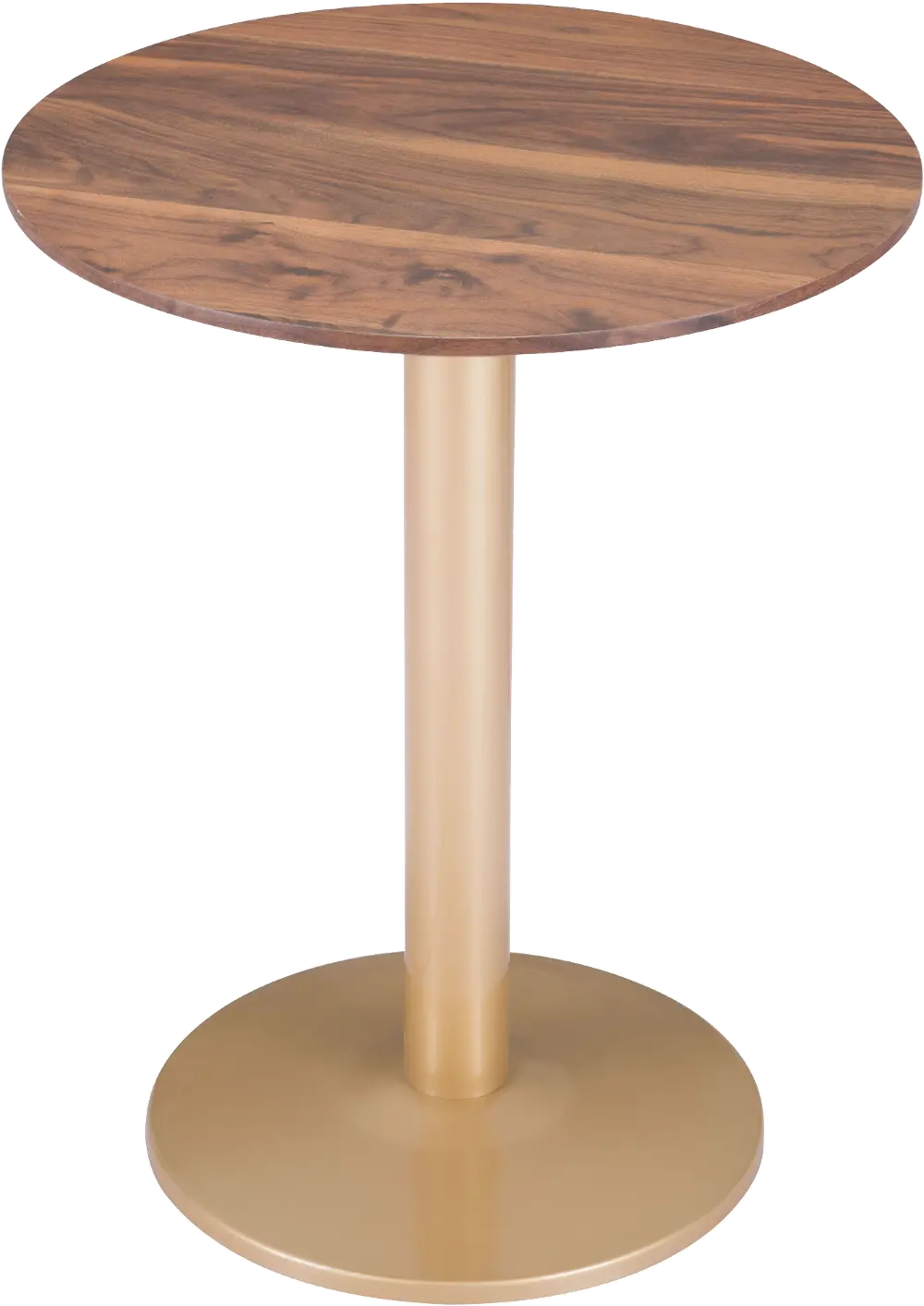 Brown and Gold Small Bistro Table - Alto-1