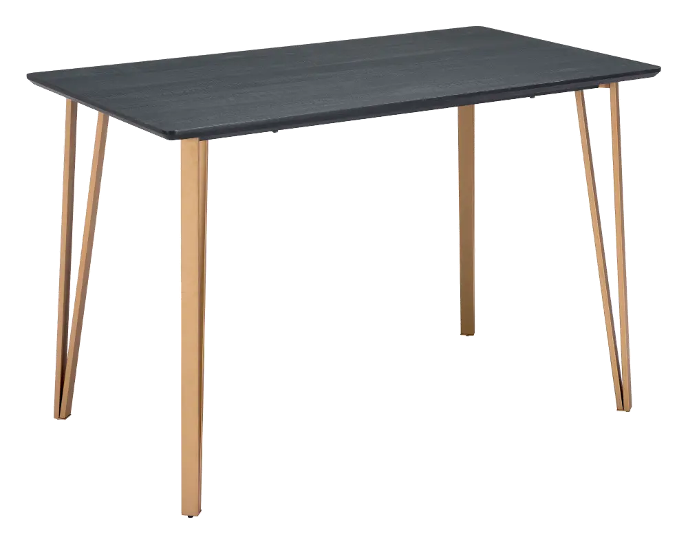 Glam Counter Table with Black Top - Deus-1