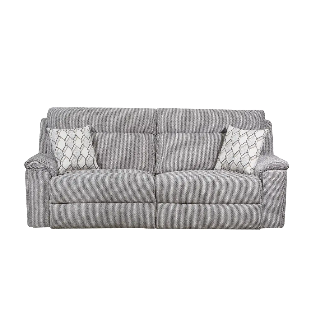 Warwick Silver Reclining Sofa-1