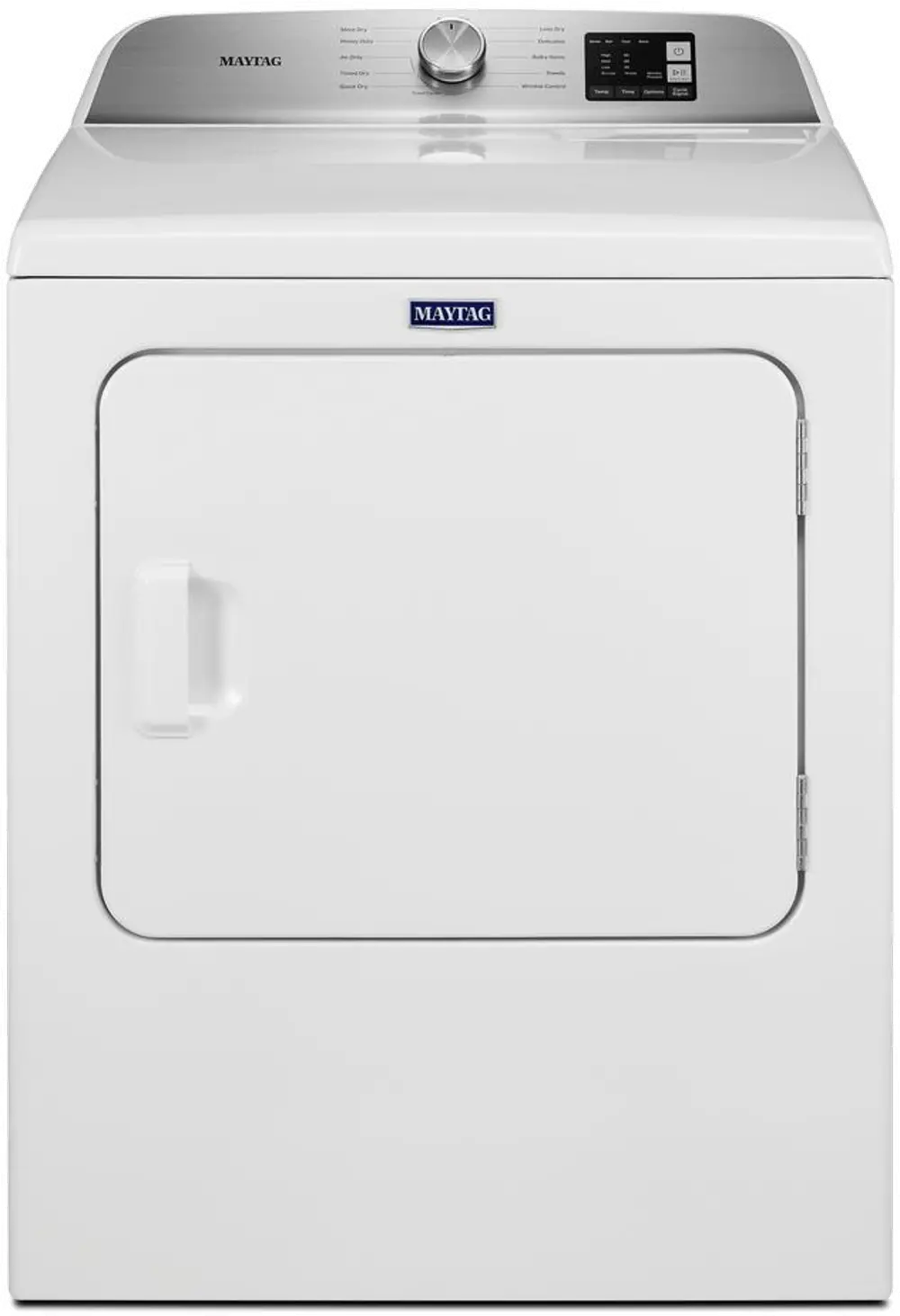 MGD6200KW Maytag 7.0 Cu Ft Gas Dryer with Moisture Sensing - White-1