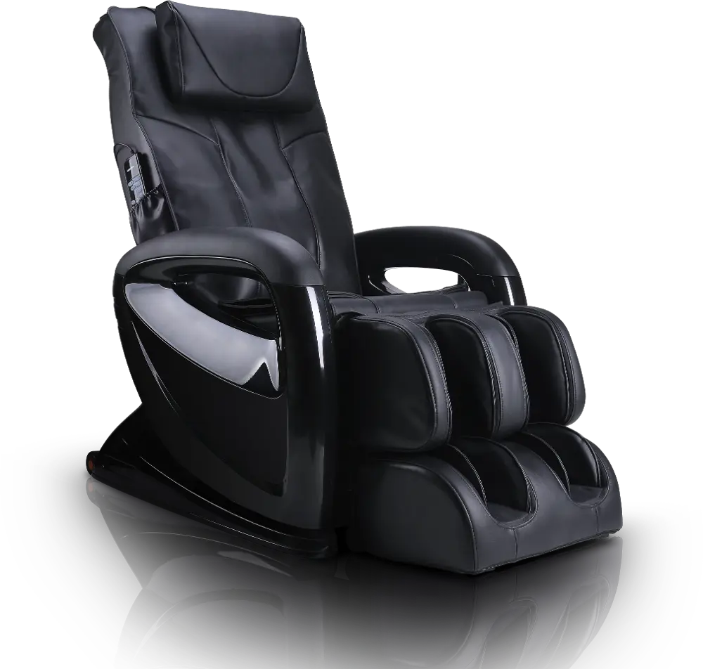 ET-100-2929 Ergotech Black 2D Massage Chair with Lumbar Heat-1