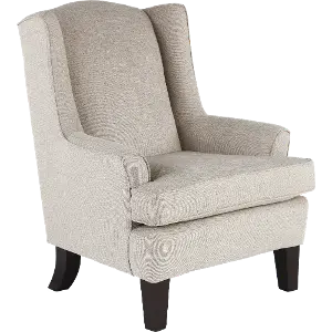 Light grey wingback discount chair