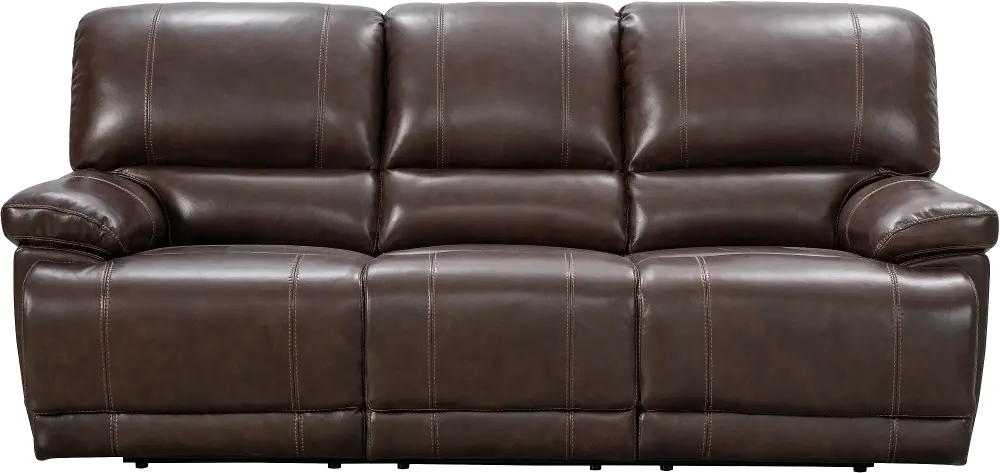 Brown Leather Power Reclining Sofa - Sorrento-1