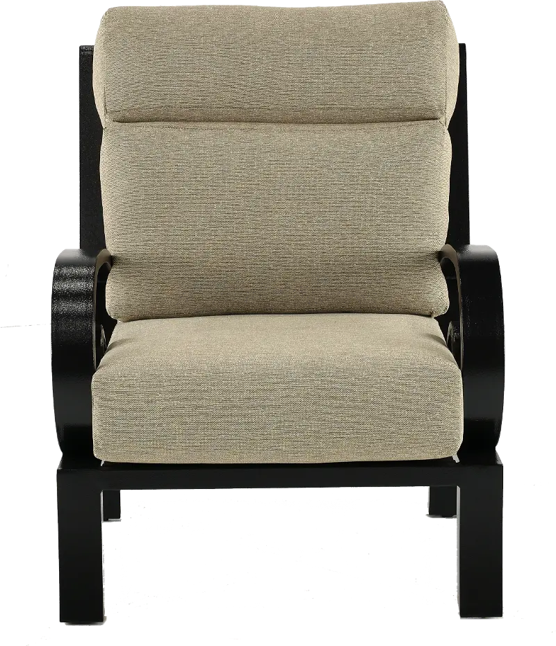 Avila Tan Patio Lounger Chair