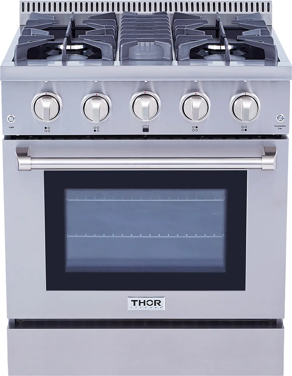 HRD3088U Thor Professional 4.2 cu ft Dual Fuel Range - Stainless Steel 30 Inch-1