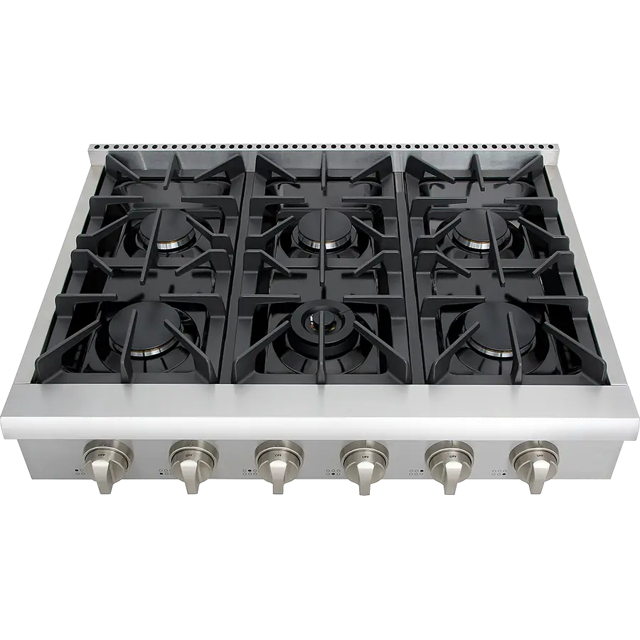 HRT3618U Thor 36 Inch Professional Gas Rangetop - Stainless Steel-1