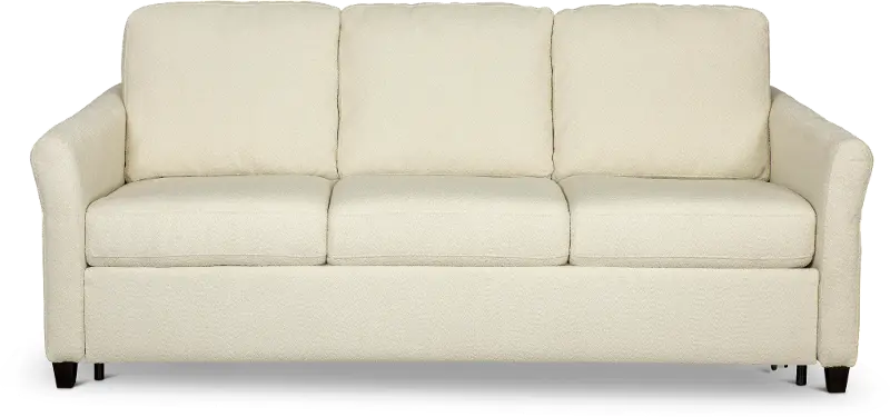Cloud Z Natural Cream Queen Convertible, Cloud Leather Sectional Furniture Rower