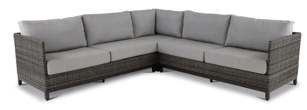 Nevis 3 Piece Gray Patio Sectional-1