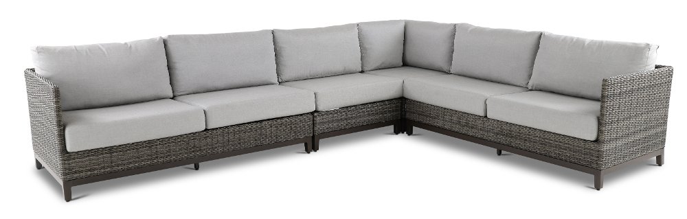 Nevis Gray 4 Piece Patio Sectional