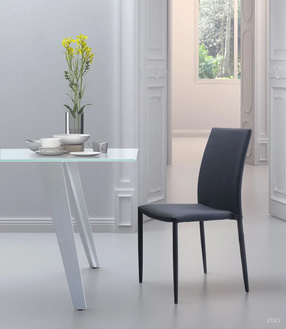 Contemporary Black Dining Room Chair (Set of 4) - Confidence-1