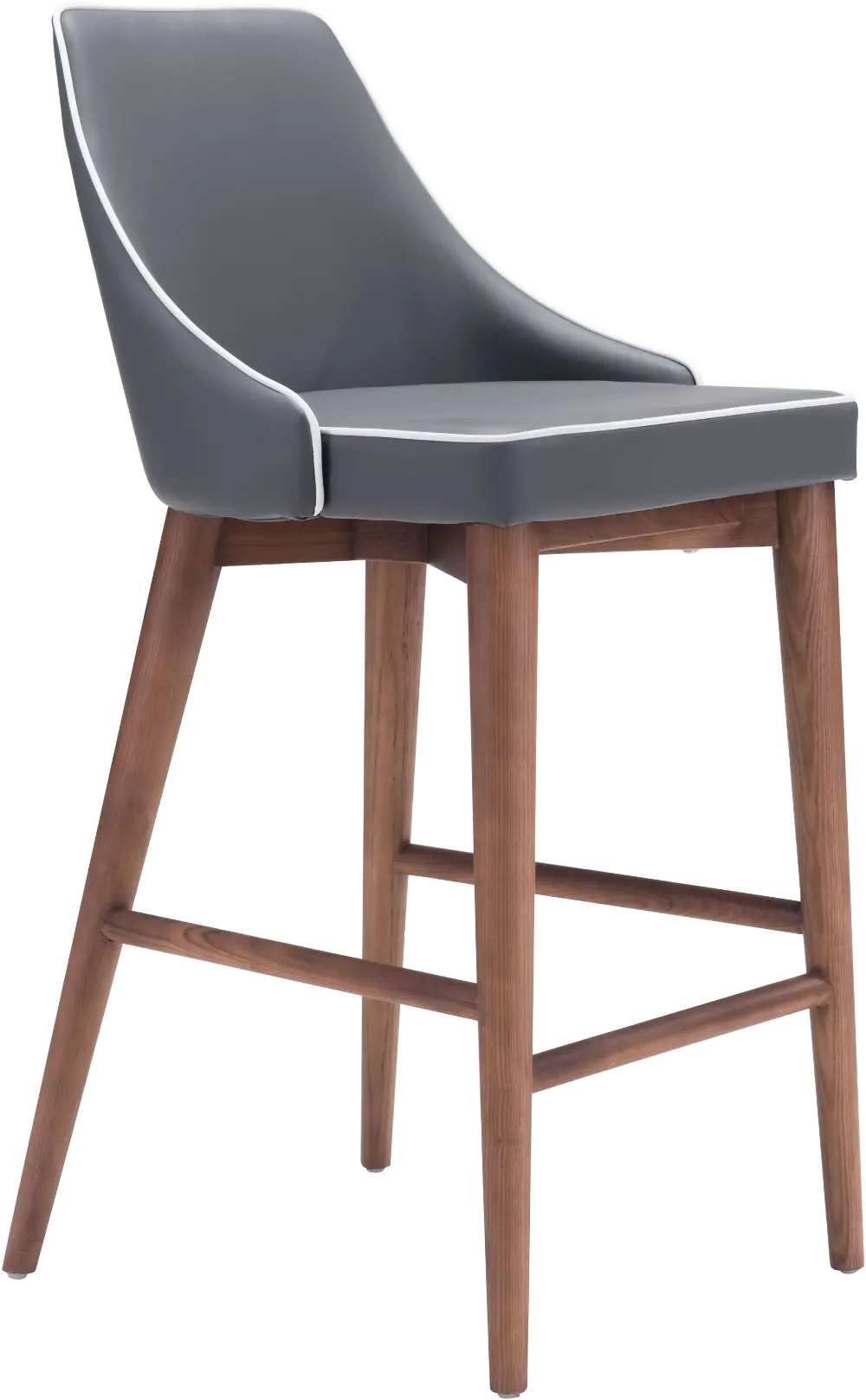 Gray Upholstered Counter Height Stool - Moor-1