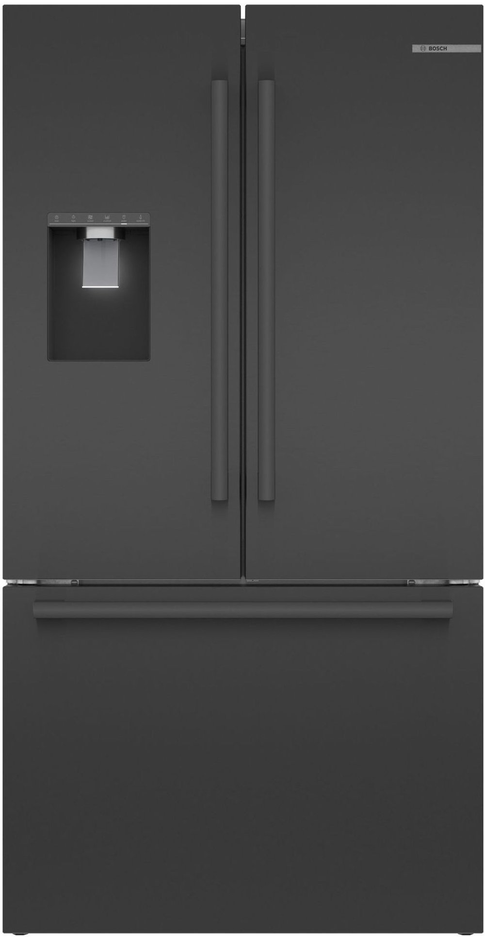Bosch 21.6 cu ft French Door Refrigerator - Black Stainless Steel