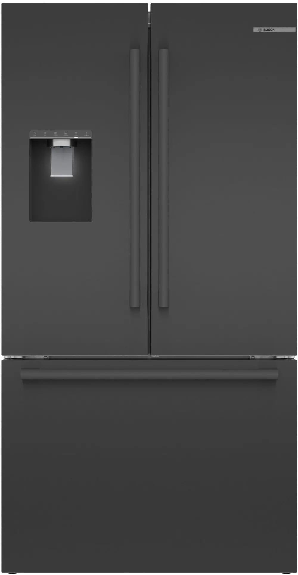 B36CD50SNB Bosch 21.6 cu ft French Door Refrigerator - Black Stainless Steel-1