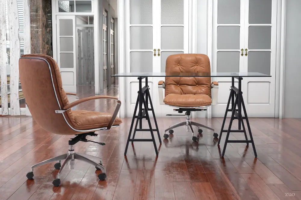 Avenue Office Chair Vintage Coffee-1