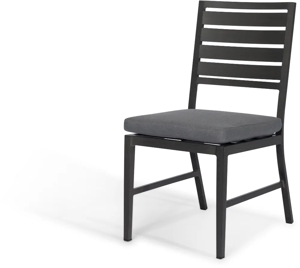 West Lake Gray Armless Patio Dining Chair-1