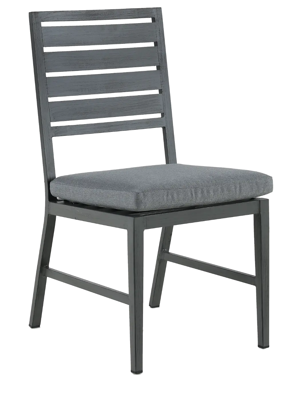 West Lake Gray Armless Patio Dining Chair-1