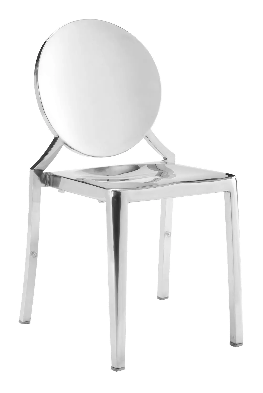 Silver Metal Dining Room Chair (Set of 2) - Eclipse-1