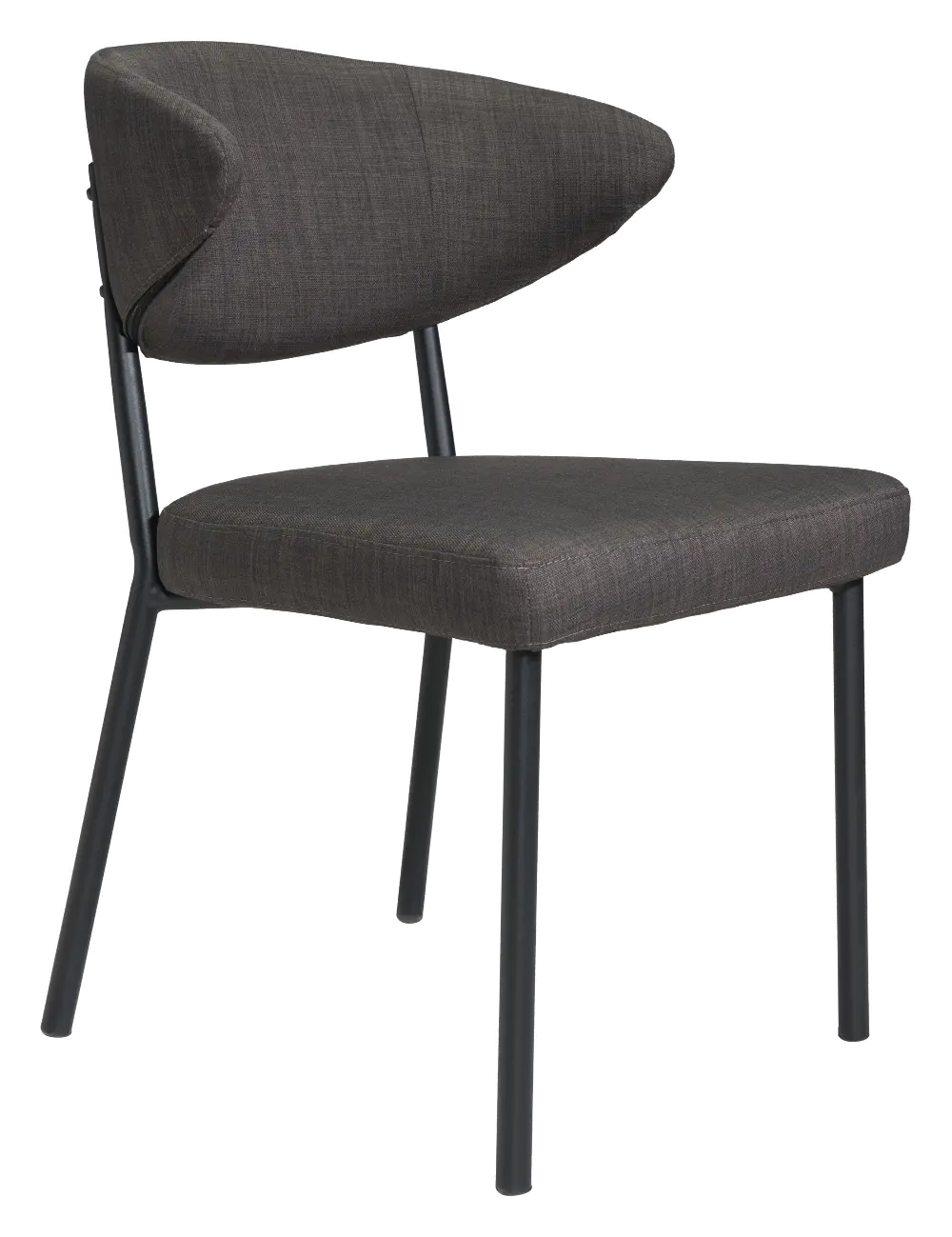Modern Charcoal Gray Dining Room Chair (Set of 2) - Pontus-1
