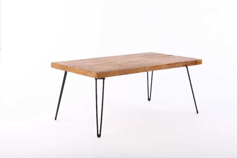 Reclaimed Wood Coffee Table - Leona-1
