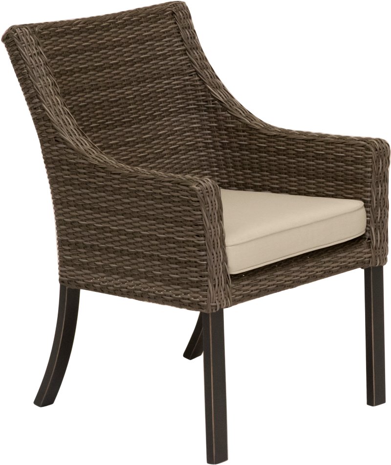 Oak Grove Wicker Patio Dining Chair Rc Willey - Oak Patio Dining Chair