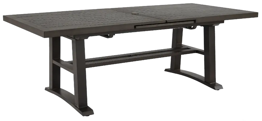 ALE21112P03 Trenton Dark Brown Rectangular Patio Table-1