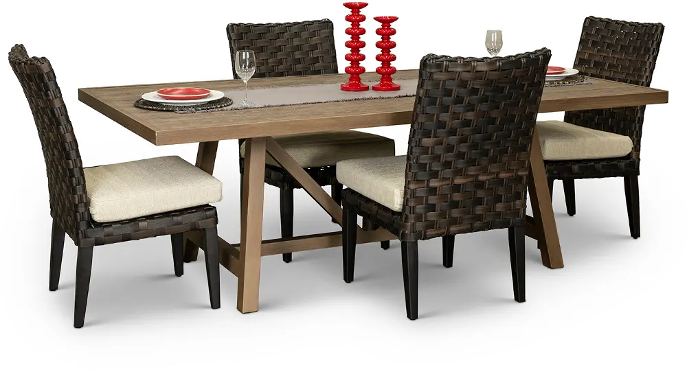 Sunset 5 Piece Outdoor Dining Set-1