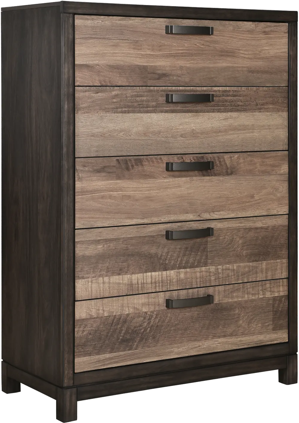 Rustic Brown and Wood Chest of Drawers - Harrison-1