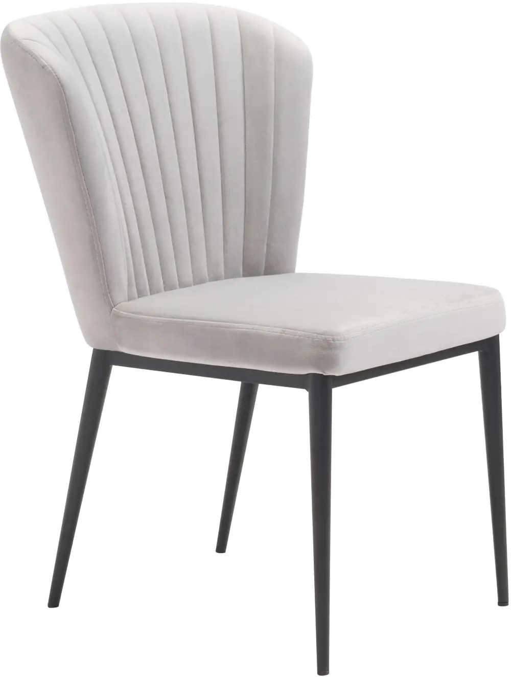 Gray Upholstered Dining Room Chair (Set of 2) - Tolivere-1