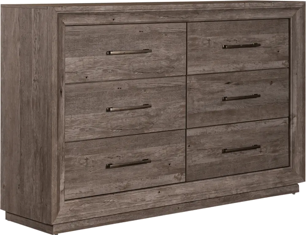Horizons Rustic Contemporary Gray Dresser-1