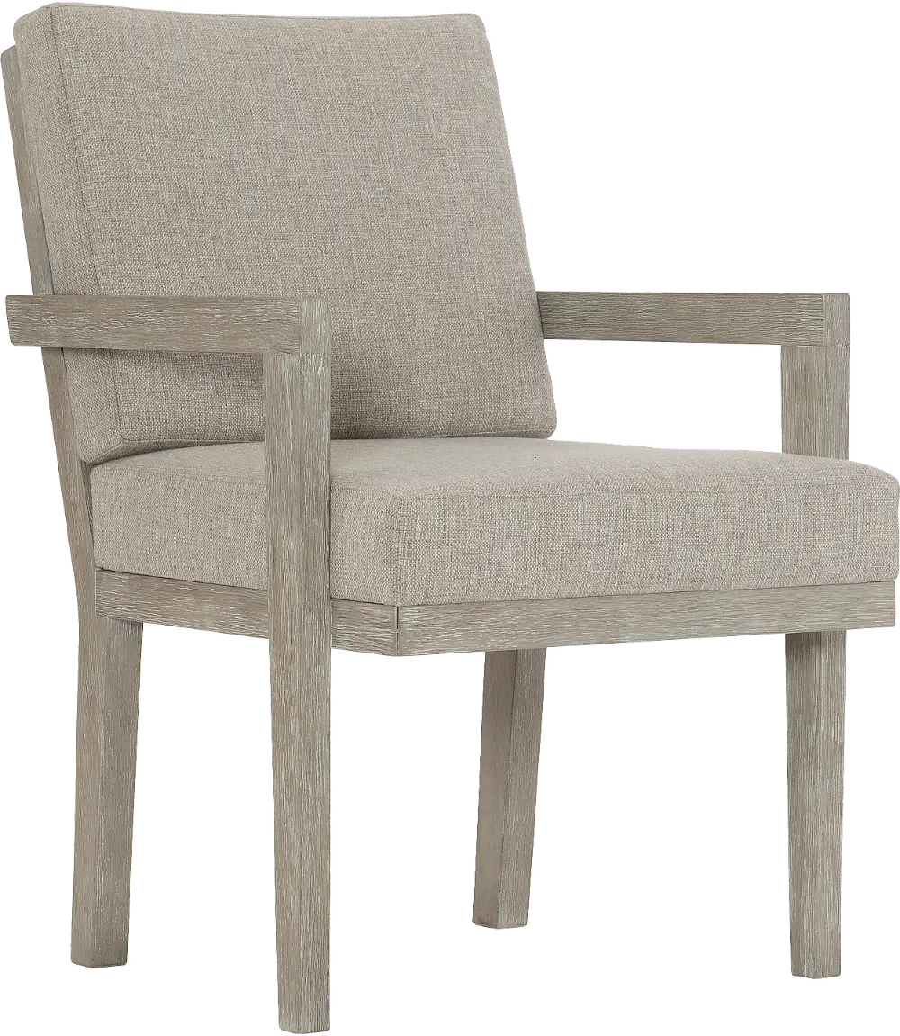 Foundations Gray Upholstered Dining Room Arm Chair-1