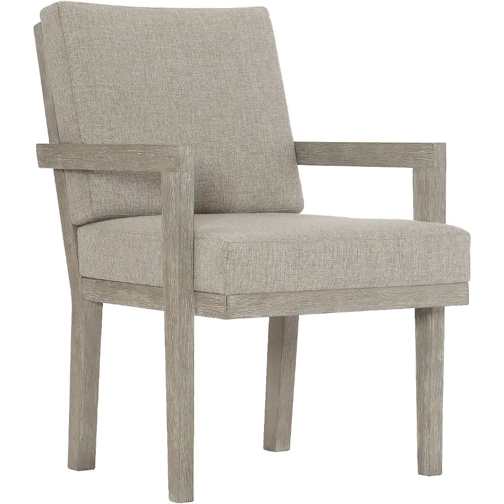 Foundations Gray Upholstered Dining Room Arm Chair-1