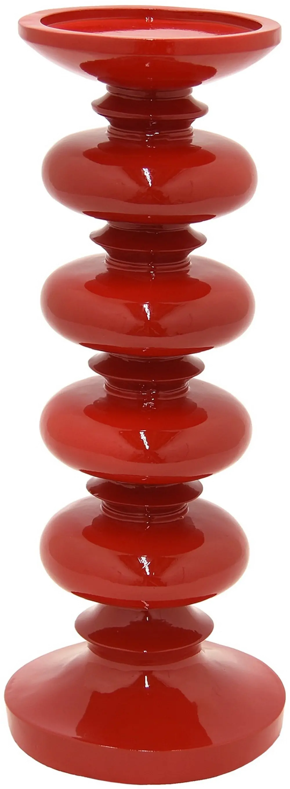 12 Inch Red Candle Holder-1