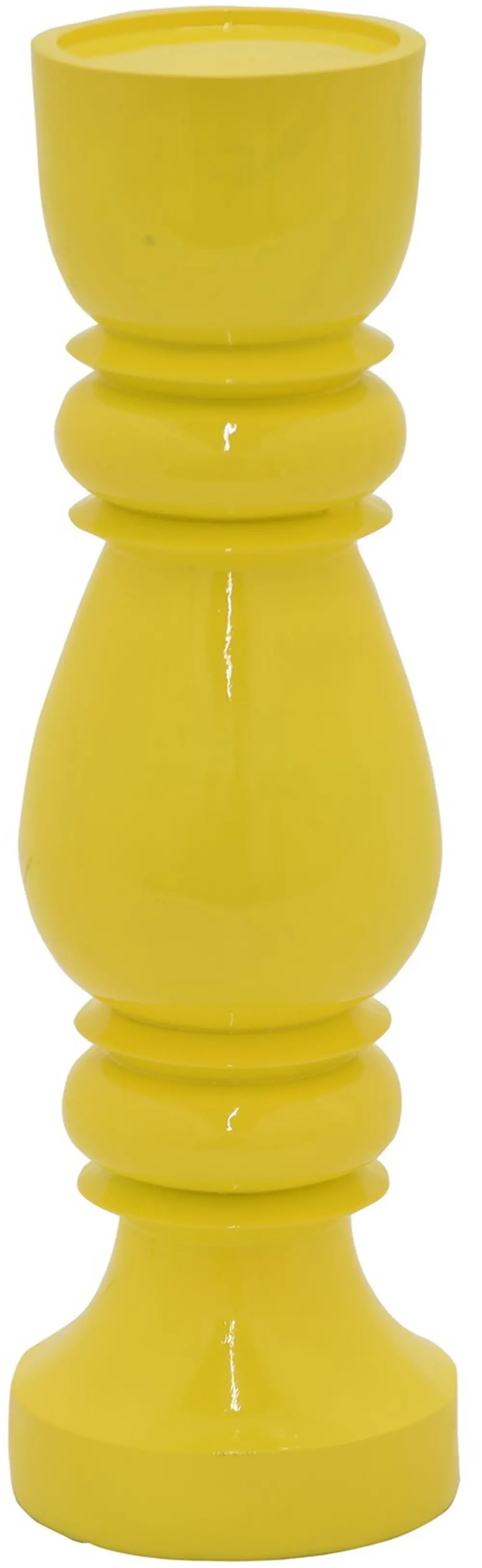 16 Inch Yellow Candle Holder-1