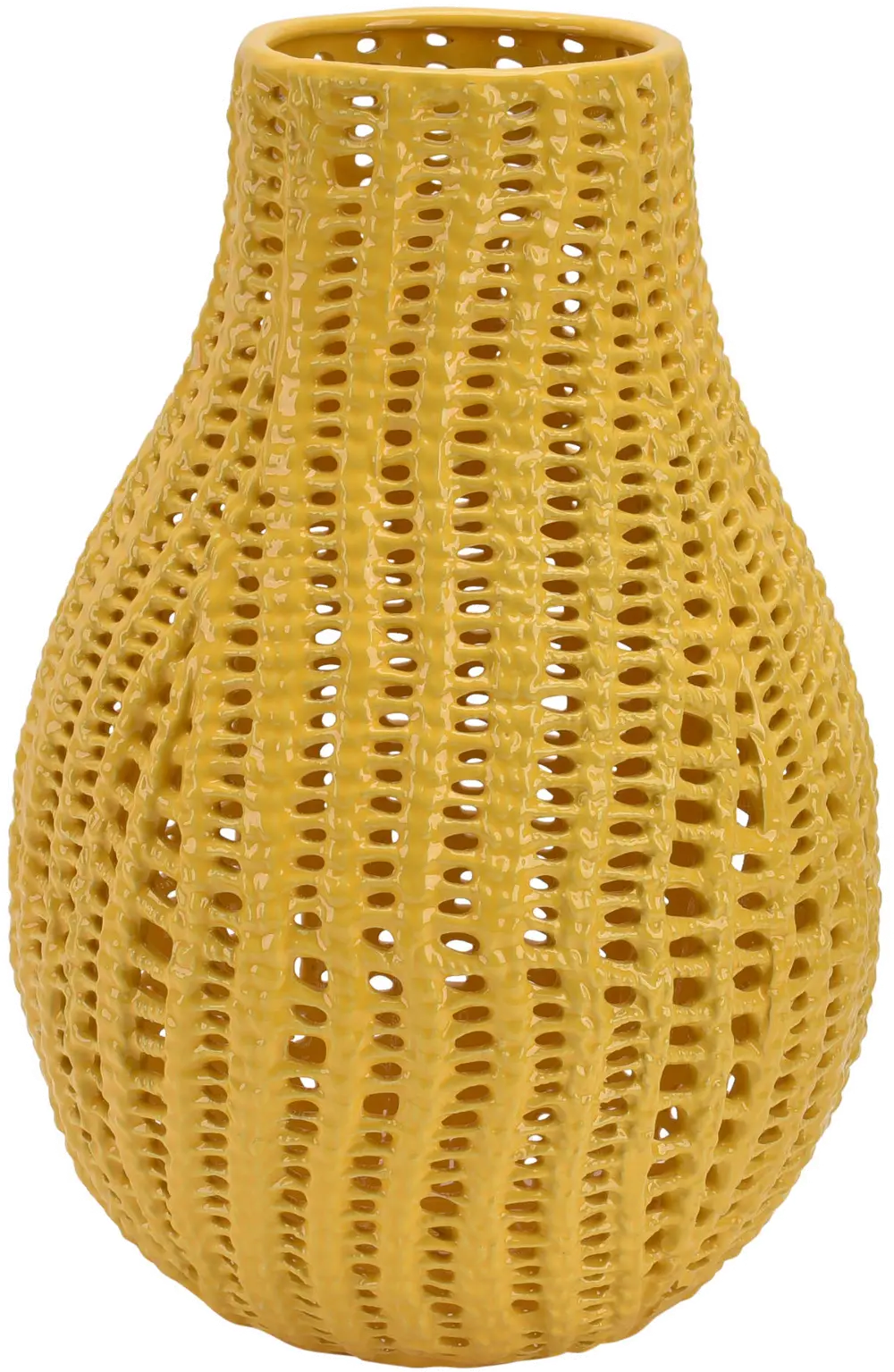 17 Inch Yellow Vase-1