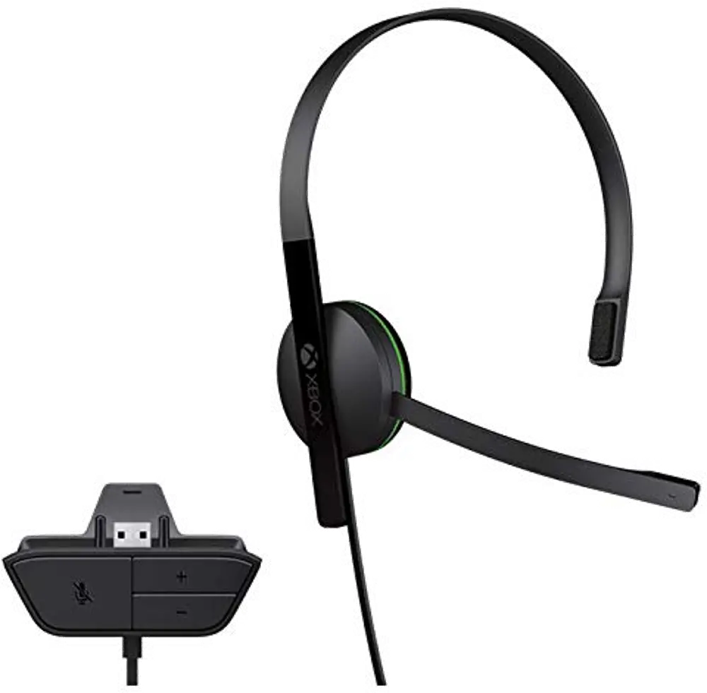 S5V-00014/XB1,CHAT Xbox One Wired Chat Headset - Black-1
