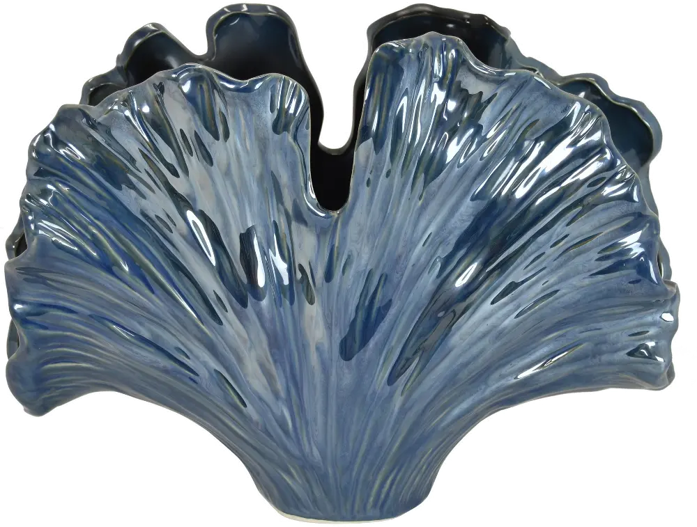 8 Inch Blue Sea Fan Vase-1