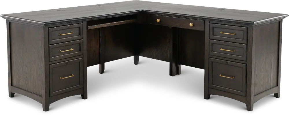 Addison Gray 64 Inch Desk with Return-1