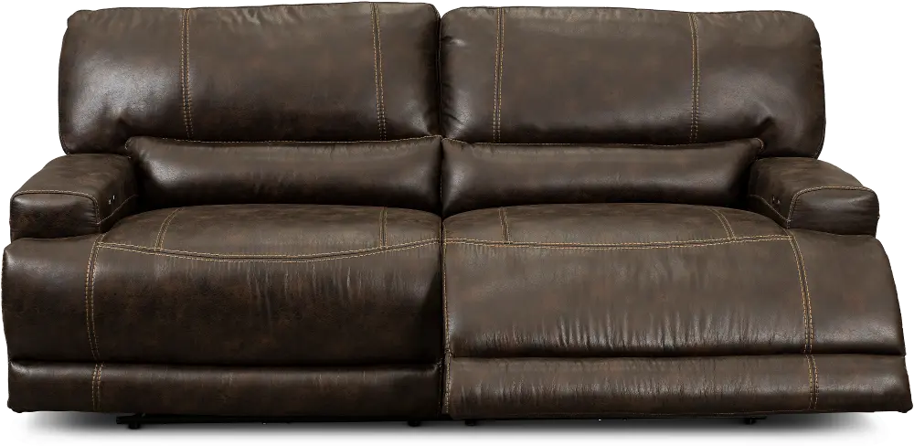 Omega Chocolate Brown Power Reclining Sofa-1