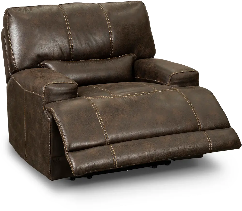 Omega Chocolate Brown Power Recliner-1