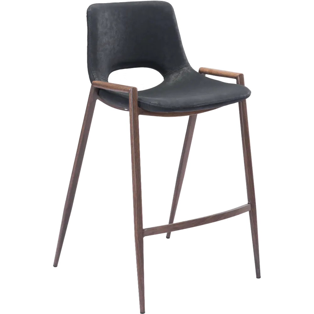 Retro Black Counter Height Stool (Set of 2) - Desi-1