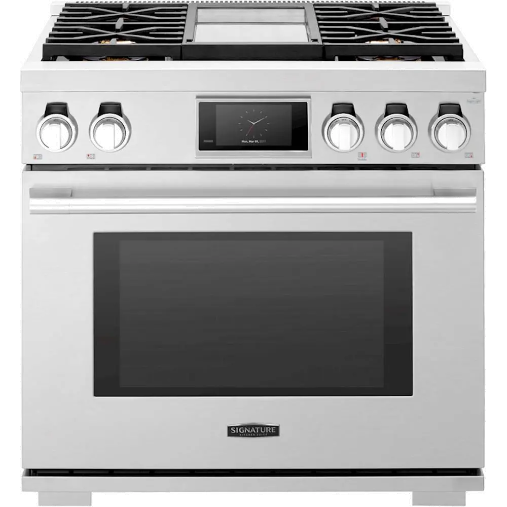 SKSDR360GS Signature 6.3 cu ft Dual Fuel Range - Stainless Steel 36 Inch-1