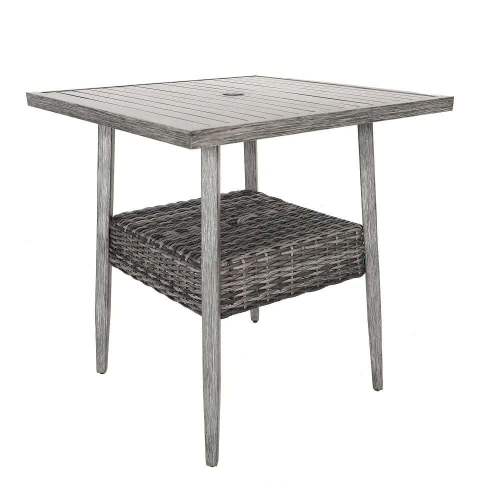Marana Weathered Gray Patio Bar Table-1