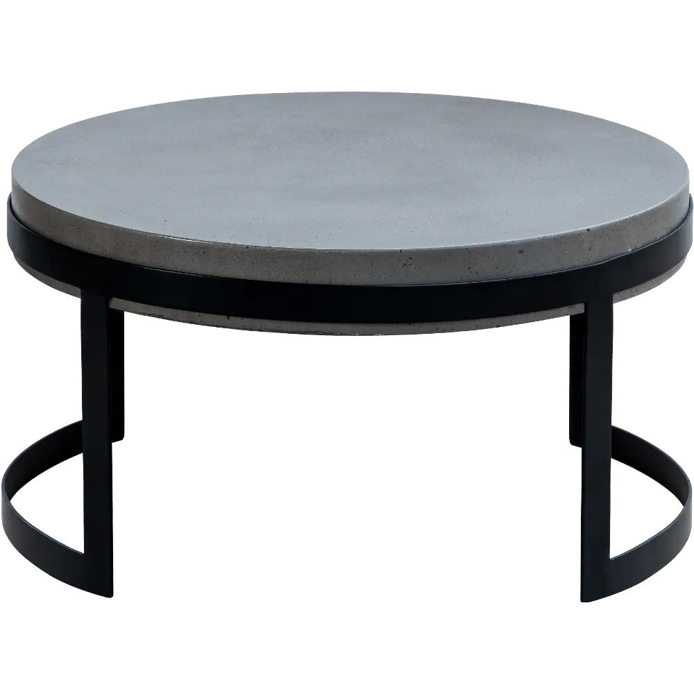Modern Round Patio Coffee Table - Soho-1