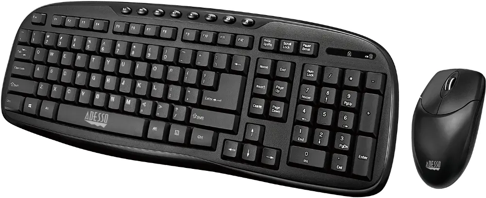 WKB-1330CB Adesso 2.4 GHz Wireless Desktop Keyboard and Mouse Combo-1