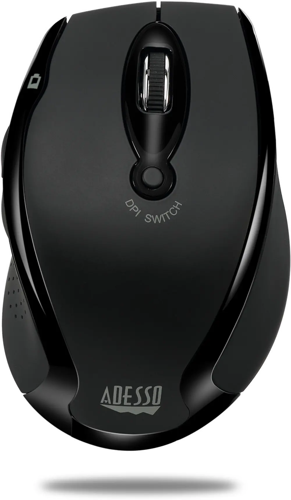iMOUSE-M20 BLACK Adesso Black Wireless Ergonomic Optical Mouse - iMouse M20-1