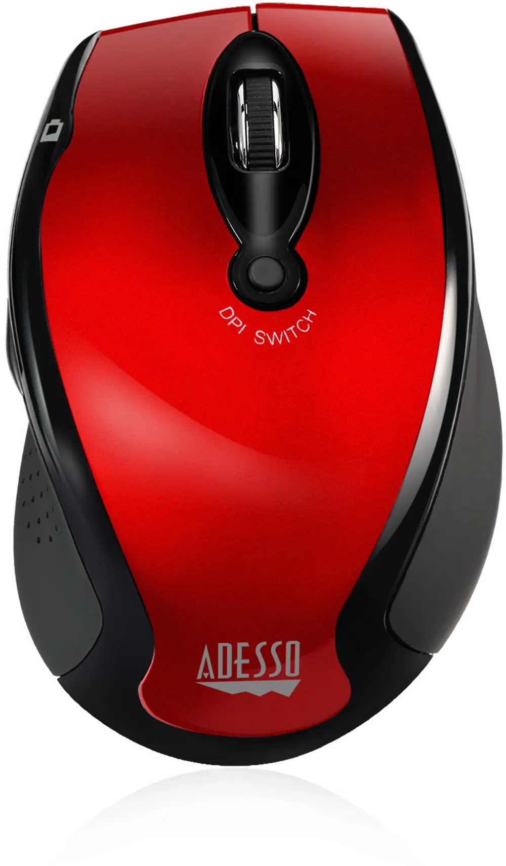 iMOUSE-M20 RED Adesso Red Wireless Ergonomic Optical Mouse - iMouse M20-1
