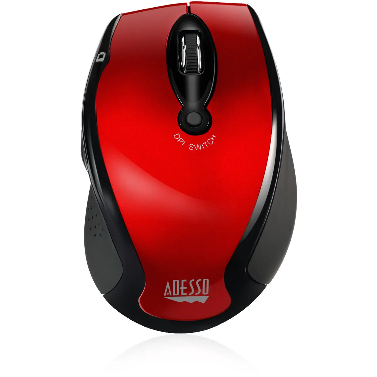 iMOUSE-M20 RED Adesso Red Wireless Ergonomic Optical Mouse - iMouse M20-1